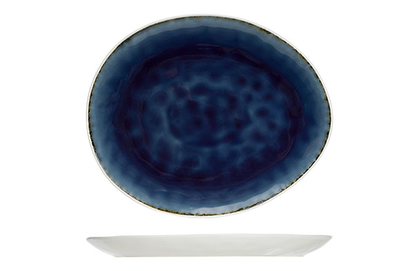 Spirit blue Teller oval 27x23cm